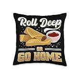 Cool Lumpia Favorite Spring Roll Gear For Men Women Cooking Throw Pillow