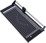 DEVALLEY 24 Inch Rolling Cutter Precision Rotary Paper Trimmer,Manual Heavy Duty Professional Rolling Trimmer for Photo Paper,Film,Art Paper Jam,Office Paper, Thin Plastic Soft Board,PVC,Cutting Table