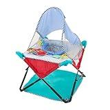 Bright Starts, Pop 'N Jump Portable Baby Activity Center, Indoor Outdoor Use, Lightweight, Carrying Bag, Canopy, 6-12 Months (Animals)