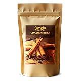 Simply Staples Premium Cinnamon Sticks 8oz (227g) – Whole Ceylon Stick | 100% Pure, Non-GMO, Natural & Aromatic | Perfect for Tea, Baking, Cooking, Cider, Desserts & Holiday Recipes