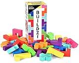 TENZI BUILDZI The Fast Stacking Building Block Game for The Whole Family - 2 to 4 Players Ages 6 to 96 - Plus Fun Party Games for up to 8 Players - Perfect Kids Game for Game Night