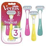 Gillette Venus Tropical Women's Disposable Razor, 3 Count