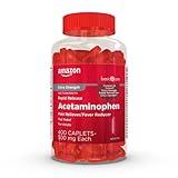 Amazon Basic Care Rapid Release Acetaminophen Caplets 500 mg, Extra Strength Pain Reliever and Fever Reducer, 400 Count