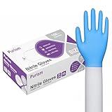 Daddy's Choice Disposable Blue Nitrile Gloves, Size Medium, No Latex, No Powder, Safe Working Gloves, House Cleaning gloves,100pcs (Medium)