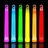 30 Ultra Bright Glow Sticks in Bulk - Multi Use Glowsticks for Parties, Camping, Emergency Light and Survival Kit with 12 Hours Duration (Multi Color)