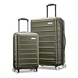 Samsonite Omni 2 Hardside Expandable Luggage with Spinner Wheels, Vita Olive, 2-Piece Set (Carry-on/Medium)