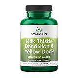 Swanson Milk Thistle, Dandelion & Yellow Dock - Herbal Liver Support Supplement - Natural Supplement Helping to Maintain Overall Health & Wellbeing - (120 Capsules) 1 Pack