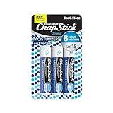 ChapStick Moisturizer Original Lip Balm Tubes, SPF 15 and Skin Protectant - 0.15 Oz, 3 Count (Pack of 1)