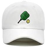 MINYJHZ Pickleball Hat, Pickleball Gift for Men Women, Adjustable Embroidered Baseball Cap, Comfortable, Breathable and Fashionable White