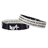 Wearable bible verse bracelets Wearable christian bracelet with NFC Music Inspirational Daily bible verse bracelets - Engraved inspirational Christian Faith Bible Verse quotation unisex religious gift (Romans)