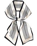 Dailyacc Hair Scarf for Women Fashion Silky Satin Headscarf Wrap Breathable Lightweight Neck Scarves For Handbag Accessories（Long 59"*5.9"