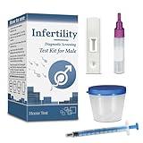 Male Fertility Home Test Kit for Men-Trak Plus Male Fertility Testing System- Shows Normal or Low Sperm Count- Clear Results in Minutes - Easy to Read Result