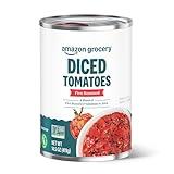 Amazon Grocery, Canned Fire Roasted Diced Tomatoes, 14.5 Oz (Previously Amazon Fresh, Packaging May Vary)