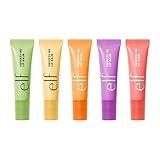e.l.f. Squeeze Me Lip Balm, Set of 5, Includes Strawberry, Vanilla Frosting, Peach, Grape & Honeydew