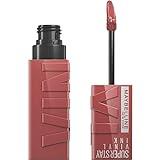 Maybelline Super Stay Vinyl Ink Longwear No-Budge Liquid Lipcolor Makeup, Highly Pigmented Color and Instant Shine, Cheeky, Rose Nude Lipstick, 0.14 fl oz, 1 Count