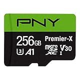 PNY 256GB Premier-X Class 10 U3 V30 microSDXC Flash Memory Card - 100MB/s, Class 10, U3, V30, A1, 4K UHD, Full HD, UHS-I, Micro SD