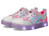 Skechers Kids Girls Twinkle Sparks Ice 2.0-Shim Sneaker, Multi, 1 Little Kid