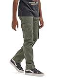 Wrangler Boys' Charge Cargo Pant, Olive