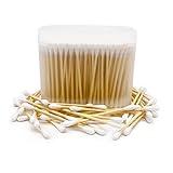 900pcs Bamboo Cotton Swabs, Biodegradable Wooden Cotton Buds