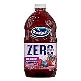 Ocean Spray® ZERO Sugar Mixed Berry Juice Drink, Cranberry Juice Drink Sweetened with Stevia, 64 Fl Oz Bottle