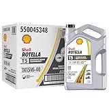 Shell Rotella T5 Synthetic Blend 15W-40 Motor Oil, 1 Gallon (3 Pack)