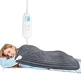 FluffyWarmth Electric Heating Pad for Back, Extra Large 17''x 33'' XXXL for Full Body,Menstrual Period Cramps,Neck Shoulder Back Pain Relief, 6 Heat Settings 3 Timers Heating Pad, Gifts for Women Men