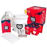 Craft A Brew - Fruit Wine Making Kit - Easy for Beginners - At Home Wine Making Kit - Includes Ingredients & Reusable Equipment - Use Any Fresh, Frozen or Fruit Juice - Makes Up to 20 1-gallon Batches