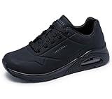 Skechers Women's Uno Sr 108021 Food Service Shoe, Black, 8