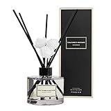 CULTURE & NATURE Reed Diffuser Set 6.7 oz (200ml) Black Cherry Scented Diffuser with Sticks Home Fragrance Reed Diffuser for Bathroom Shelf Decor