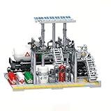 General Jim's Chemical Plant Natural Gas Set Streetview City Modular Building Block Brick MOC Model or Playset with Accessories for Teens or Adults