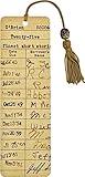 Vintage Library Card Beaded Bookmark