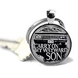 Supernatural '67 Impala Keychain Carry On My Wayward Son