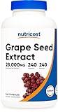 Nutricost Grape Seed Extract 28,000mg, 240 Capsule - Non-GMO, Gluten Free, Vegetarian Friendly