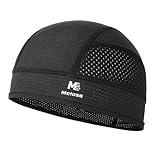 MELASA Cooling Skull Caps Helmet Liner, Lightweight Mesh Under Helmet Cycling Motorcycle Hard Hat Sweat Liner for Men Women (Black)