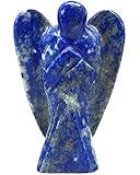 Nelson Creations, LLC 2 Inch Lapis Lazuli Guardian Angel Figurine Hand-Carved Natural Stone, Excellent for Spiritual Healing, Mental Calmness and Strength of Will