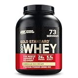 Optimum Nutrition Gold Standard 100% Whey Protein Powder, Vanilla Ice Creme, 5 Pound (Packaging May Vary)