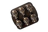 Nordic Ware Halloween Bakeware, Haunted Skull Cakelet Pan, Bronze