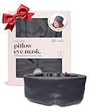 Kitsch Satin Sleep Mask - Eye Mask for Sleeping | Softer Than Silk Eye Sleeping Mask | Satin Blindfold & Sleep Masks for Women | Eyemask & Eye Cover for Sleeping for Women (Charcoal)