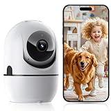 GBIUT Pan/Tilt Indoor Security Camera, 5G&2.4G WiFi Indoor Cameras Wireless for Home Security, Baby/Pet/Dog/Cat Camera with Phone App, Motion Sensor & Night Vision, 2-Way Audio, TF/Cloud Storage