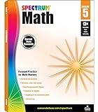 Spectrum 5th Grade Math Workbooks, Ages 10 to 11, Math Workbooks Grade 5 Covering Fractions, Decimals, Algebra Prep, Geometry, and More, Math Book for 5th Graders (Volume 6)