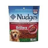 Blue Buffalo Nudges Grillers Natural Dog Treats, Made in the USA with Real Steak, 16-oz Bag