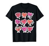 Paper Hearts Valentines Day Candy Party V-Day Gifts for 2023 T-Shirt