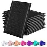 GSSUSA Black Bubble Mailers 4x8 Inches 50 Pack, Usable Size 4X7" Bubble Envelopes for Small Business, Padded Envelope, Shipping Mailers, Packaging Bags, Mailing Envelopes, Shipping Supplies