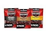 Jack Link's Beef Jerky Variety Pack - Includes Original, Teriyaki, and Peppered Beef Jerky - 96% Fat Free, No Added MSG- 1.25 Oz (Pack of 15)