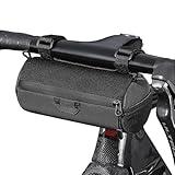 LIYISHUO Bike Handlebar Bag Multifunctional Bike Bag Handlebar with Shoulder Strap, 1L Bike Front Bag with Reflective Area For Mountain Bikes, Road Bikes, Electric Bike