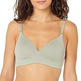 Warner's Women's Blissful Benefits Super Soft Wireless Lightly Lined Comfort Bra RM1691W, Seagrass, 34B