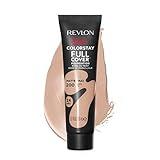 Revlon Liquid Foundation, ColorStay Face Makeup for Normal and Dry Skin, Longwear Full Coverage with Matte Finish, Oil Free, Nude, 1.0 Fl Oz