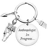 Xiahuyu Anthropologist Gifts Keychain Anthropologist in Progress Keychain Anthropology Student Gifts Anthropology Teacher Gifts Christmas Birthday Graduation Gifts