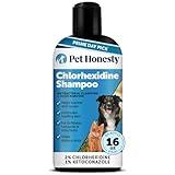 Chlorhexidine Cat & Dog Seasonal Itch Relief Shampoo, for Allergies, Itching, Skin and Coat Supplement, Helps Shedding, Hot Spots, Deodorizing Dog Shampoo & Grooming Supplies,16oz
