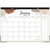 2025 Desk Calendar - Desk/Wall Calendar 2025, Jan. 2025 - Dec. 2025, 17”X 12”, Holidays, Notes, Corner Protectors, Hanging Holes & Cutting-line Design, Perfect Calendar for You